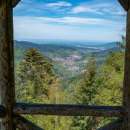 Herrlicher Ausblick ins Tal der Murg bei einer Etappe der Murgleiter.