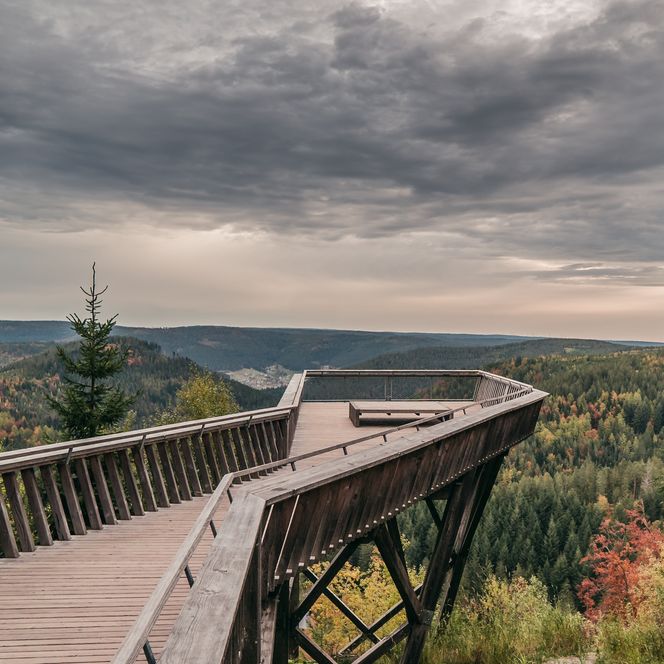 Ellbachseeblick in Mitteltal im Herbst